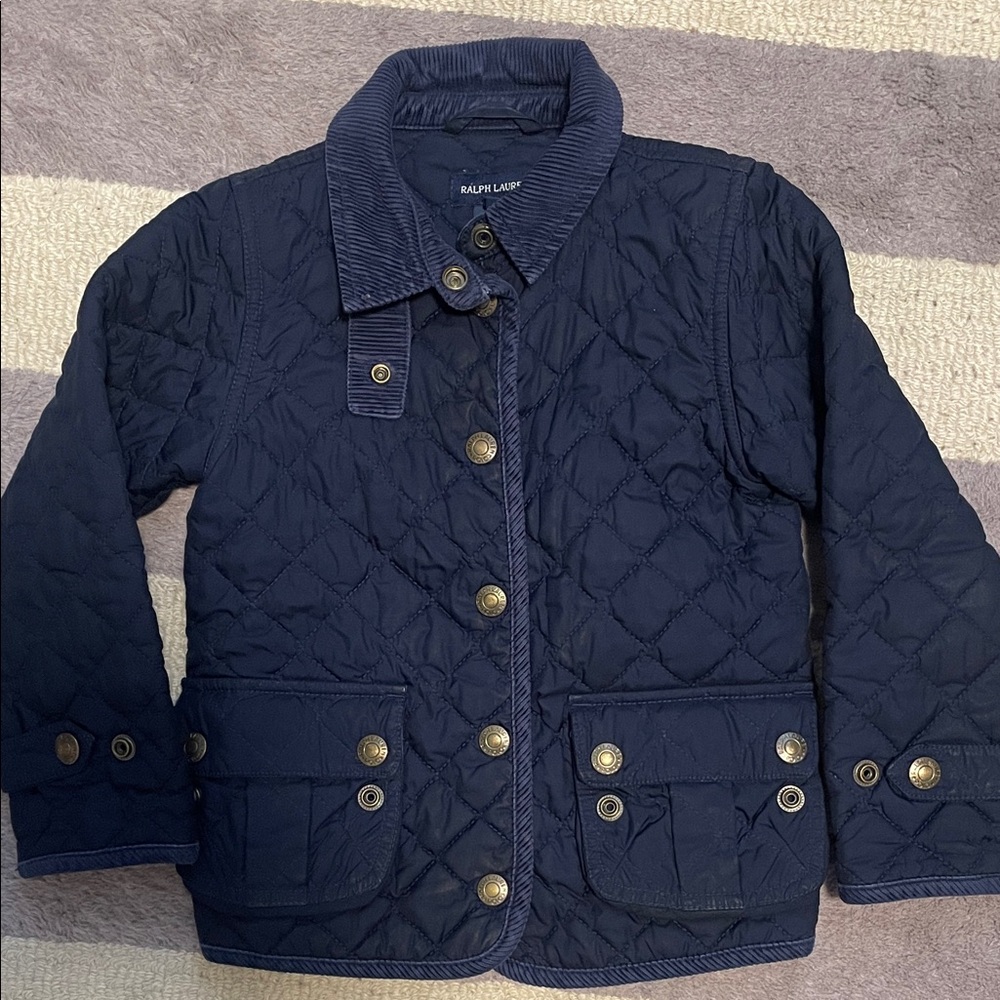 Ralph Lauren boys quilted button down jacket